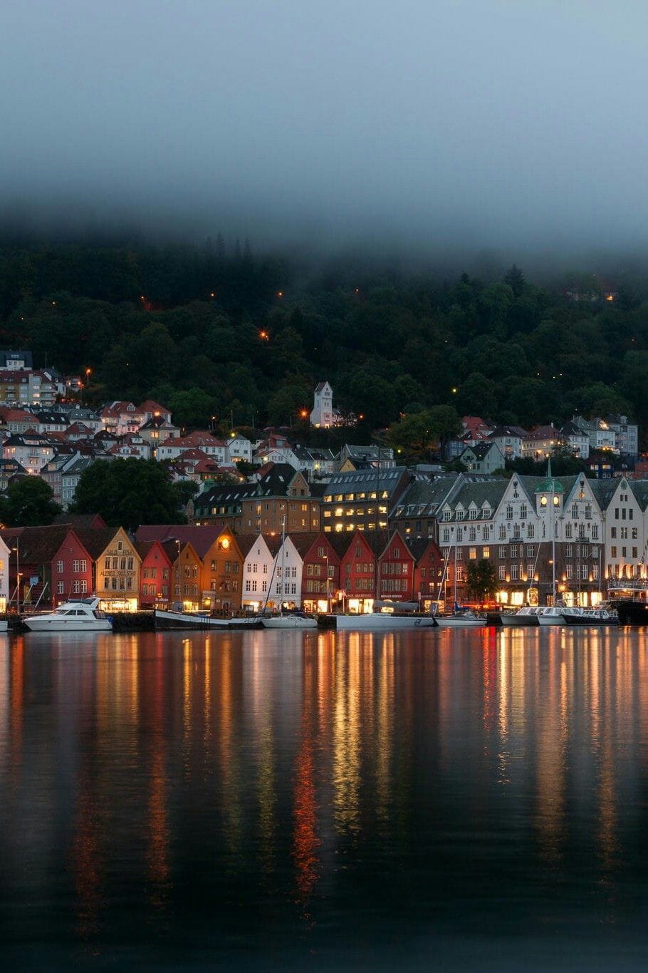 Bergen Norway scenic waterfront