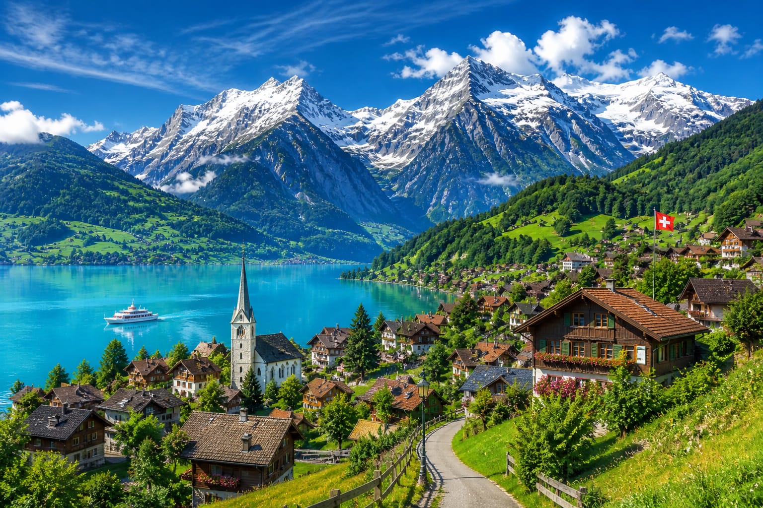 Switzerland Alps and scenic holiday destinations