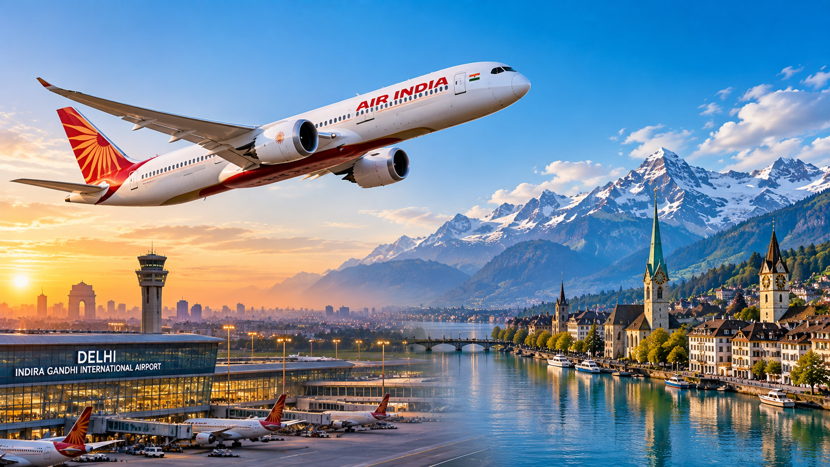 How to Travel from Delhi to Switzerland