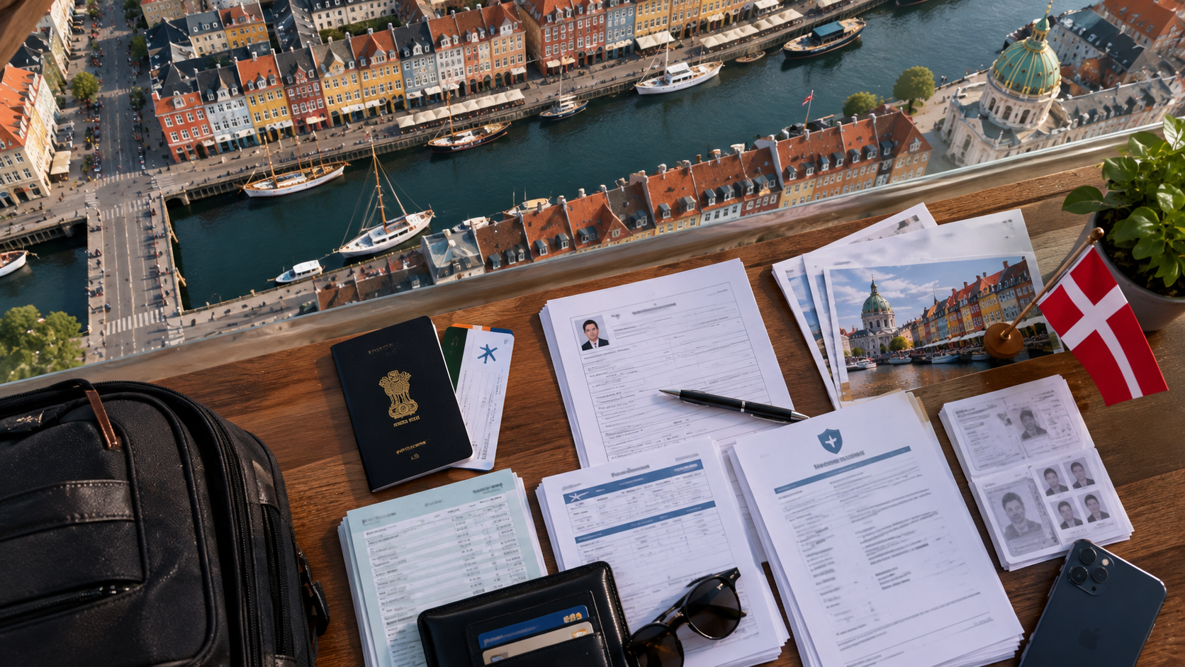 Denmark visa application from India.