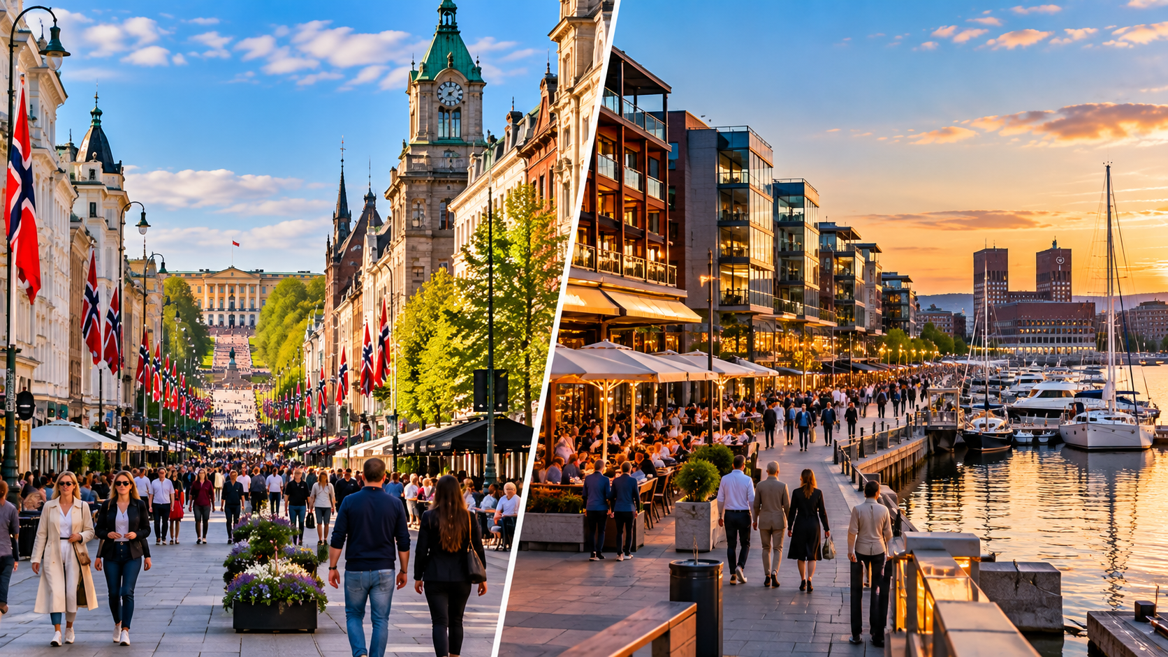 Walk Around Karl Johans Gate & Aker Brygge