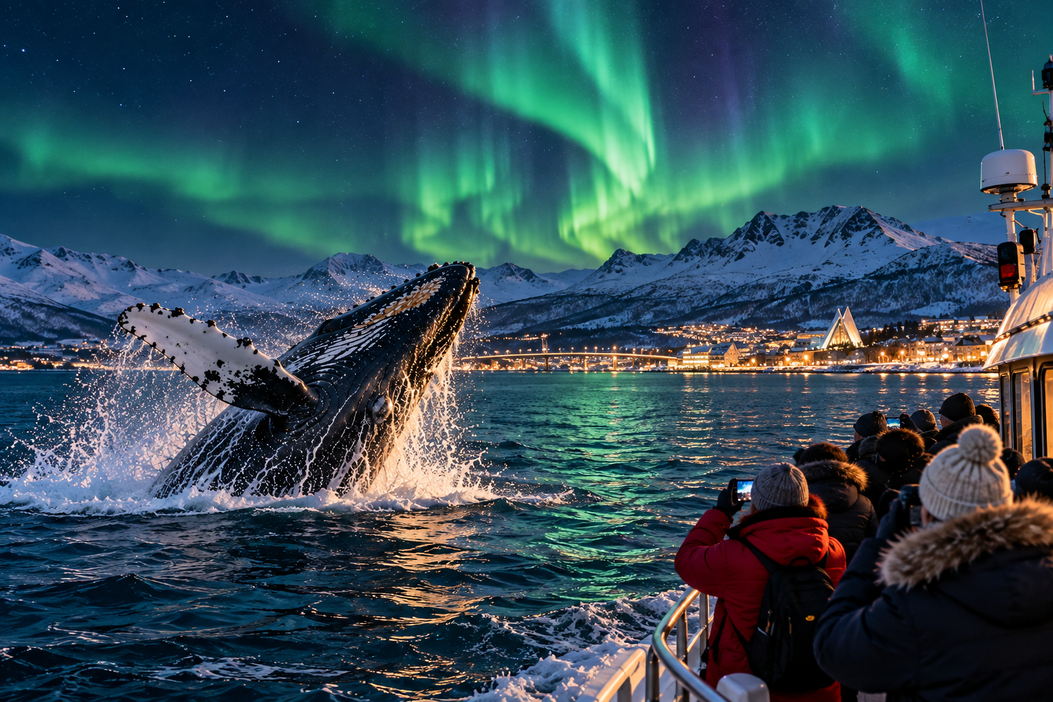 Combine Whale Watching With Northern Lights