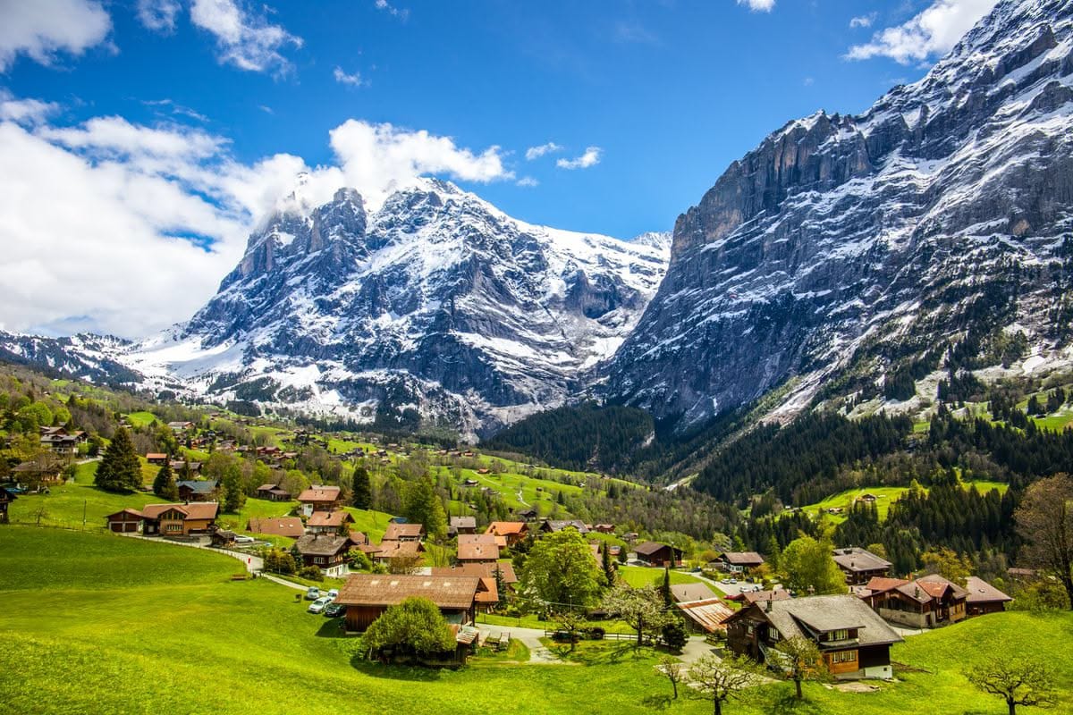 Grindelwald Switzerland mountain village