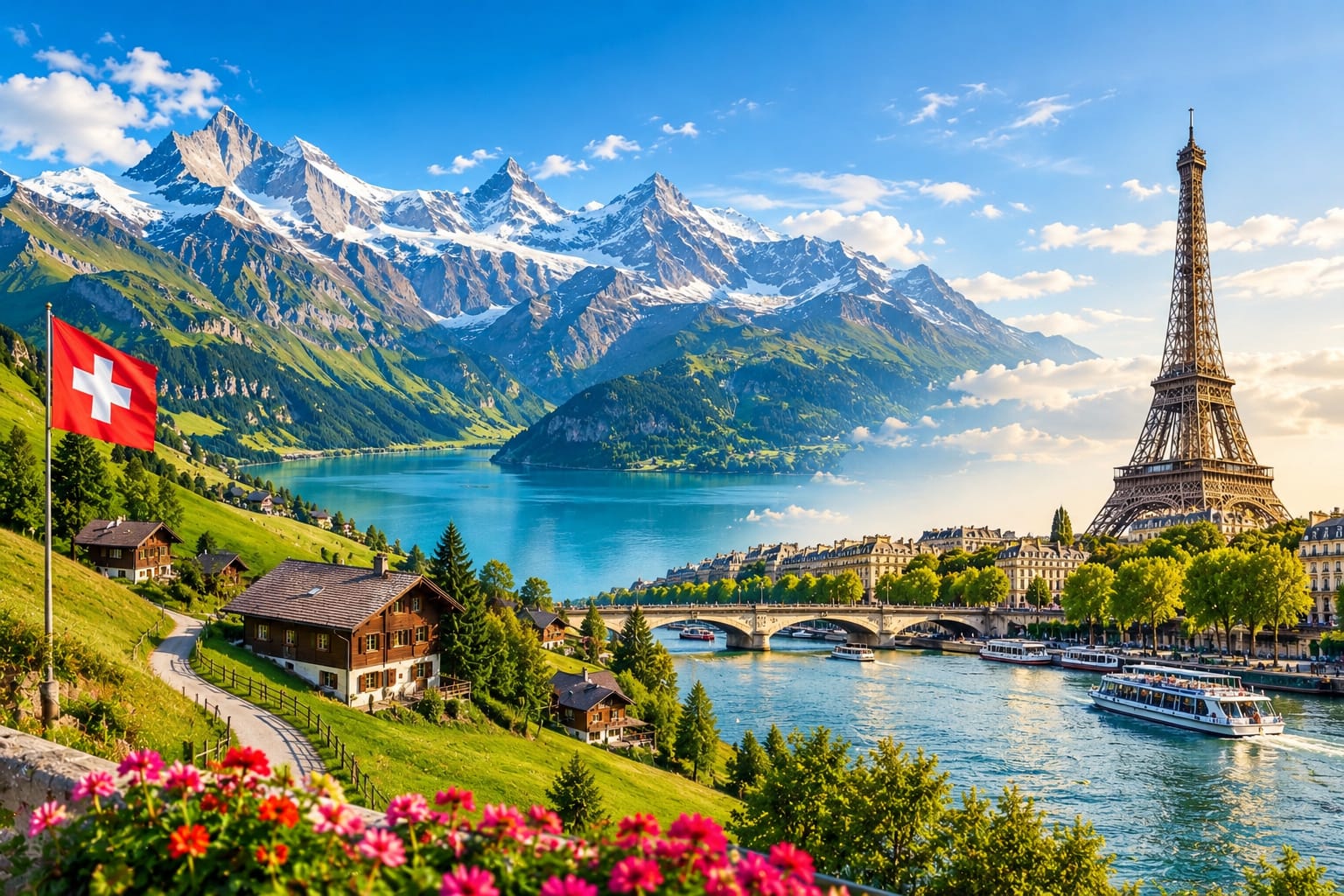 Paris and Swiss Alps Europe tour