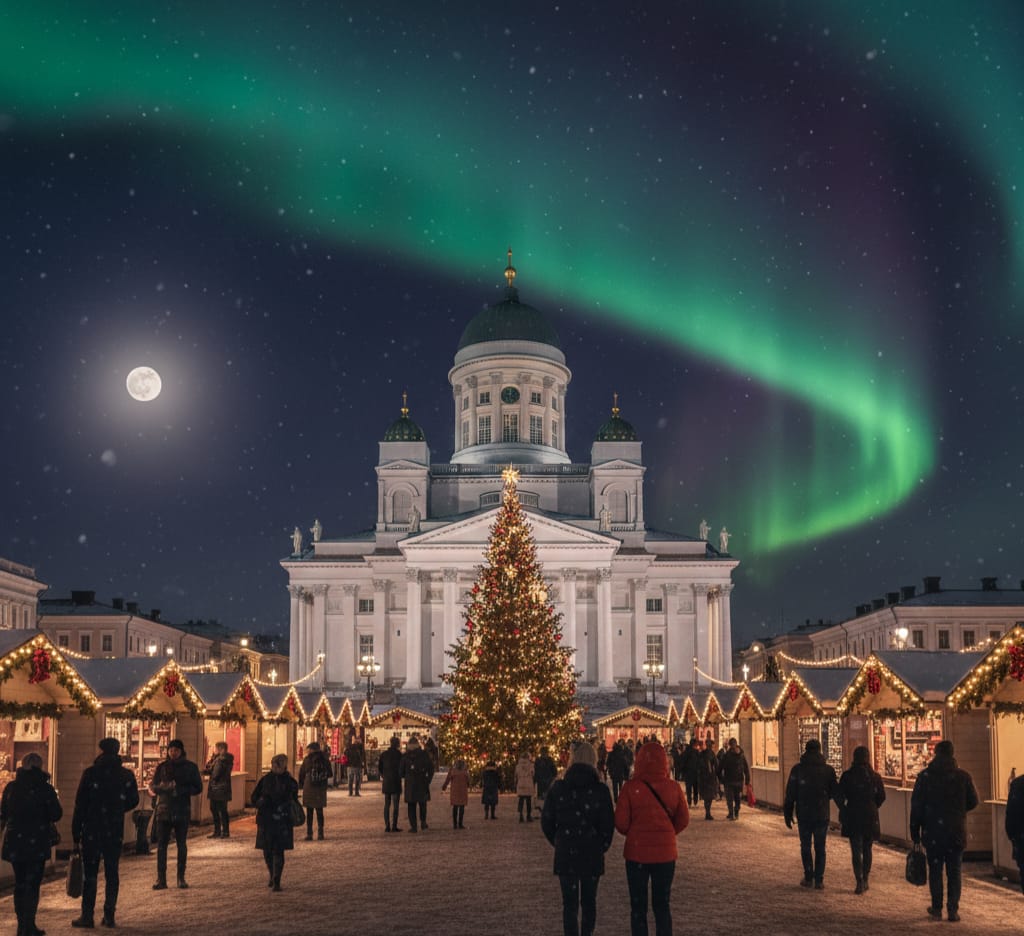 Helsinki Finland Northern Lights