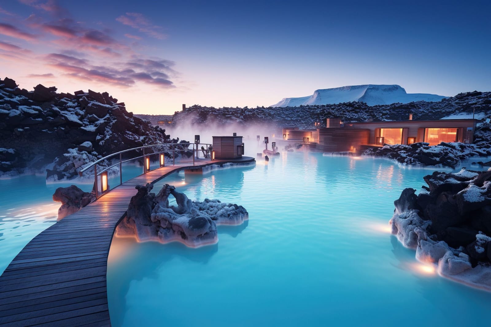 Blue Lagoon geothermal lagoon in Iceland
