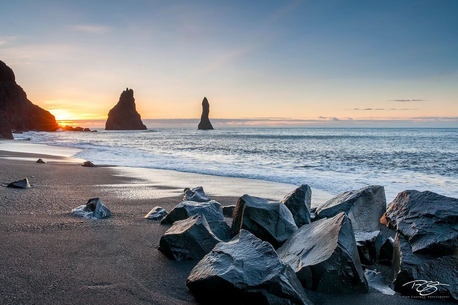 Iceland black sand beach