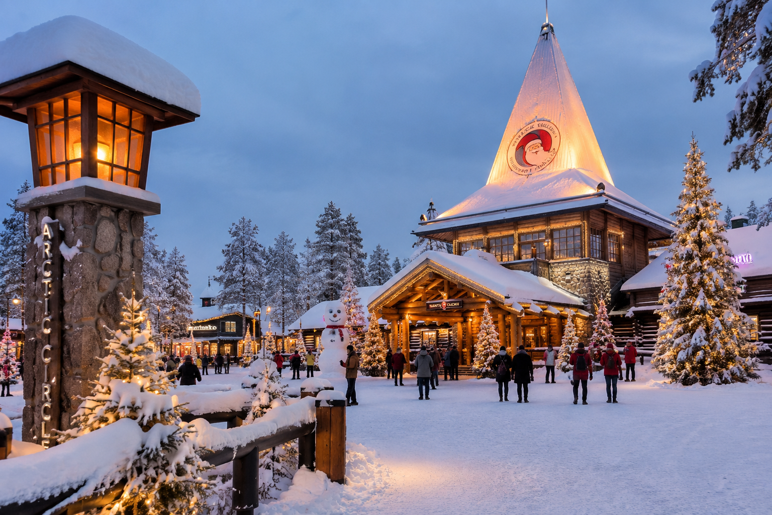 Rovaniemi Finland covered in snow in December