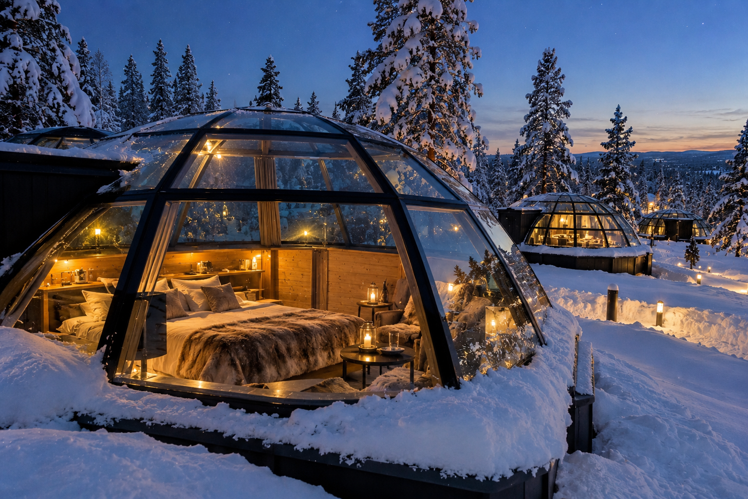 Stay in a Glass Igloo